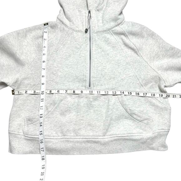 Lululemon | Women | Scuba Oversized Heather Gray Half Zip Cropped Hoodie | XS-S - Picture 5 of 13